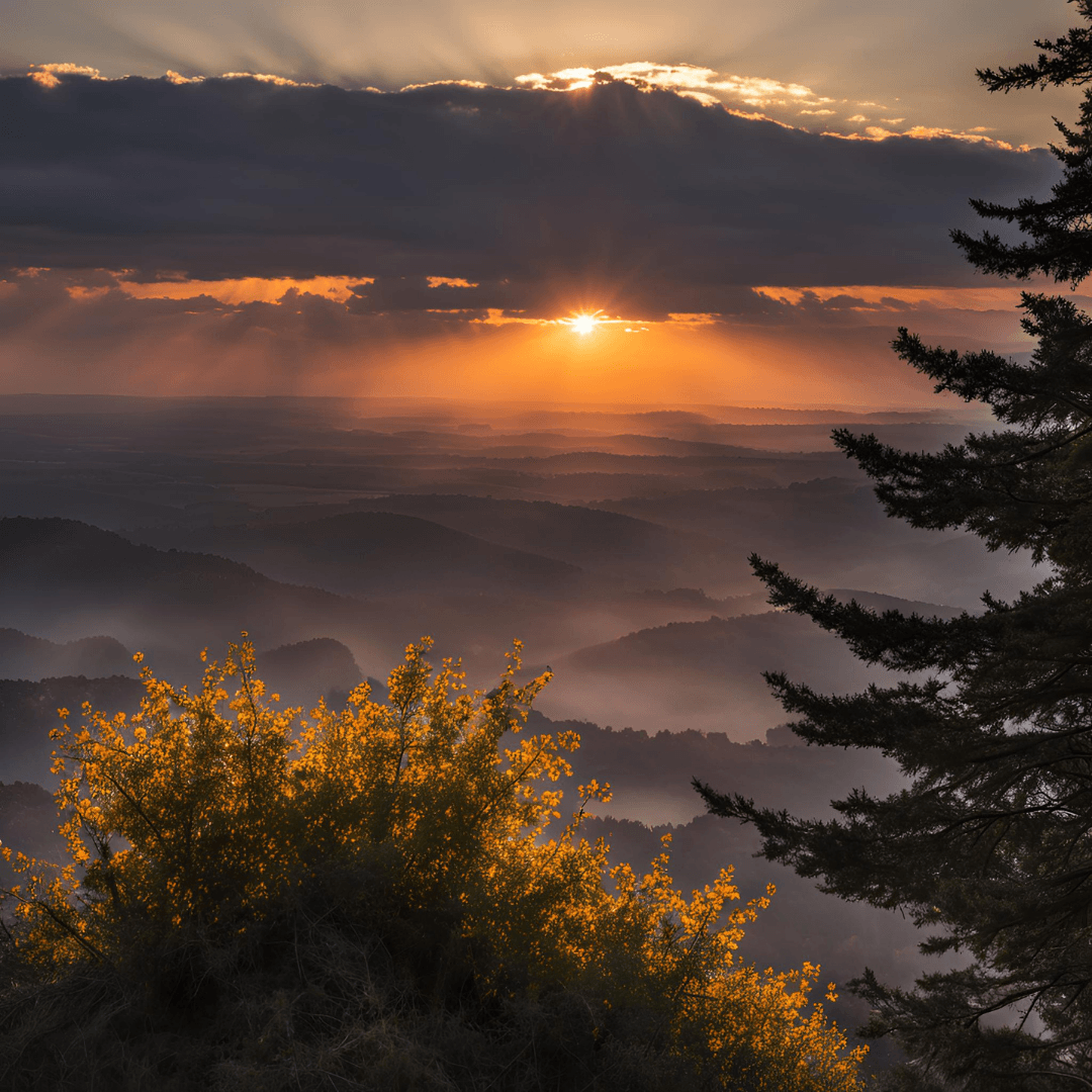 sun behind the clouds